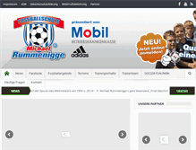 Tablet Screenshot of fussball-schule.de